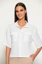 Batida 2106/Ecru Basis blouse kraag