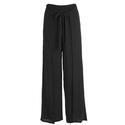 Enjoy Womenswear 127256/091 Zwart Dunne broek met overslag