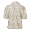 Enjoy Womenswear 183251/521 Zand Blouson Polo pofmouw structuur