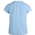 Enjoy Womenswear 183394/111 Licht blauw Uni basis T-shirt met boord