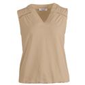 Enjoy Womenswear 183508/521 Zand Blouson singlet crochet detail