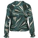 Enjoy Womenswear 183906/384 Bottle Print blouson v-hals met tape