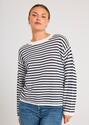 Freequent 205481/Off White/Navy Blazer Domo pullover