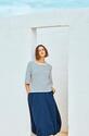 Freequent 205629/Off-White Navy Blazer Mila tee
