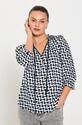 Freequent 205733/Off-White Navy Blazer Adney blouse