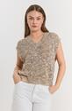 Freequent 206328/Moonbeam/Deep Lichen Green Balter waistcoat