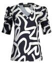 Lady Day L24.399.2431/Keith Blue Tigger print travel shirt
