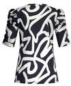 Lady Day L24.399.2431/Keith Blue Tigger print travel shirt