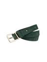 Legend 25210/600 Green Suede riem 2,5 cm gouden buckl