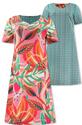 Lizzy and Coco Cilou/Shine-India Reverisble print dress