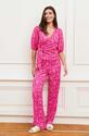 Lofty Manner PD13/Pink Swirl Print Adelina blouse