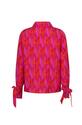 Lofty Manner QA04 C/Feather Print Fem blouse