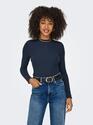 Only 15180040/Ombre Blue Emma LS high neck top NOOS