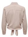 Only 15195910/Toasted Coconut/Cloud Dancer Lecey LS knot shirt NOOS