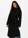 Only 15234634/Black Emma life high neck coat