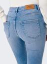 Only 15281251/Special Bright Blue Denim Blush mid flared TAI198 NOOS