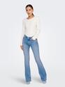 Only 15281251/Special Bright Blue Denim Blush mid flared TAI198 NOOS