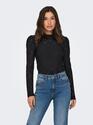 Only 15283461/Black Smilla life LS puff top