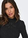Only 15283461/Black Smilla life LS puff top