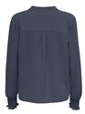 Only 15284309/Ombre Blue Mette v-neck LS smock top NOOS