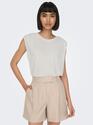 Only 15290313/Cloud Dancer Free life SL modal satin top