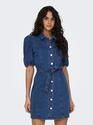 Only 15304123/Medium Blue Denim Vibbe SS belt dnm dress NOOS
