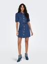 Only 15304123/Medium Blue Denim Vibbe SS belt dnm dress NOOS