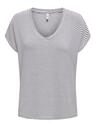 Only 15315407/CD/Skipper Blue Tine SS v-neck top