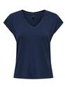 Only 15315776/Navy Blazer Rilla SS v-neck top