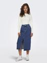 Only 15319268/Medium Blue Denim Bianca Denim Midi Skirt