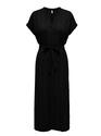 Only 15319998/Black Dia SS v-neck dress