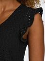 Only 15320004/Black Elisa SL v-neck jumpsuit