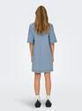 Only 15324384/Light Blue Denim Belle SS button dress NOOS