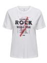 Only 15324866/BW Born to Rock Lucia reg SS top