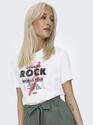 Only 15324866/BW Born to Rock Lucia reg SS top