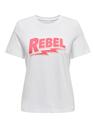 Only 15327666/BW/Rebel Henny life reg SS top