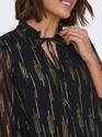 Only 15332641/Gold Colour Mira LS v-neck shirt