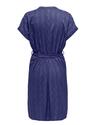 Only 15333482/Skipper Blue Dia SS v-neck dress