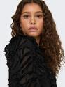 Only 15336702/Black Cammie LS frill top