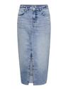 Only 15337859/Light Blue Denim Ella midi skirt TAI518