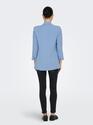 Only 15338696/Bel Air Blue Solvi life 3/4 linen blazer
