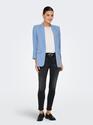 Only 15338696/Bel Air Blue Solvi life 3/4 linen blazer