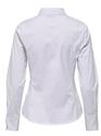 Only 15340048/Bright White Mira life LS fitted shirt