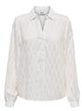Only 15340688/Cloud Dancer Noa LS v-neck shirt