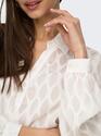 Only 15340688/Cloud Dancer Noa LS v-neck shirt