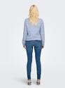 Only 15342448/Soft Chambray Celeste o-neck cardigan