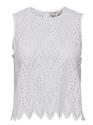 Only 15343156/Bright White Tulum SL emb top