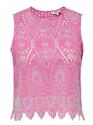 Only 15343156/Fuchsia Pink Tulum SL emb top