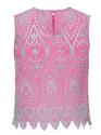 Only 15343156/Fuchsia Pink Tulum SL emb top