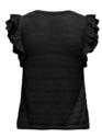 Only 15344402/Black Aga SL glitter o-neck top